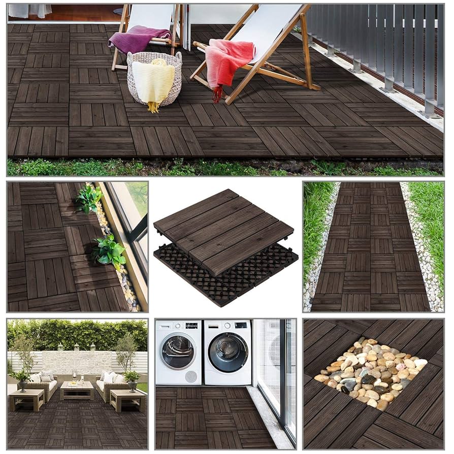 TK/A1139-11/ NewTechWood 1/12 ft. x 1 ft. Quick Deck Composite Deck Tile